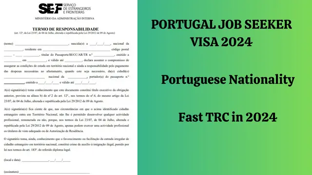 Portugal Job  Seeker Visa 2024 Procedure