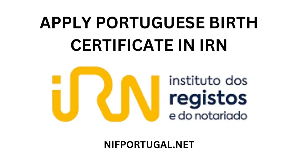 How do I get a Portuguese birth certificate 